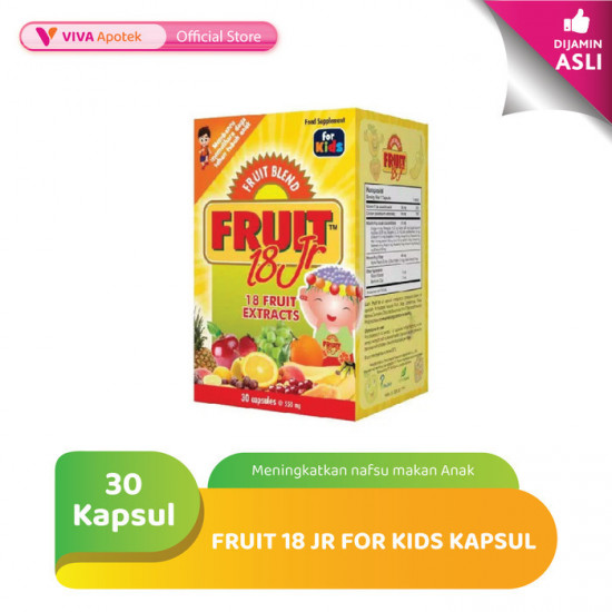 Fruit 18 Jr For Kids Botol untuk Menjaga Daya Tahan Tubuh (30 Kapsul)