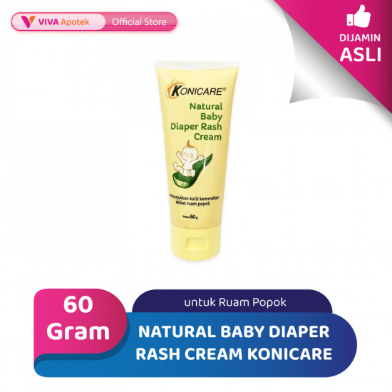 Natural Baby Diaper Rash Cream Konicare untuk Ruam Popok (60 Gram)