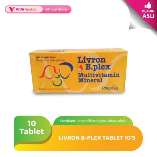 Livron B-Plex Memenuhi Kebutuhan Vitamin & Mineral (10 Tablet)