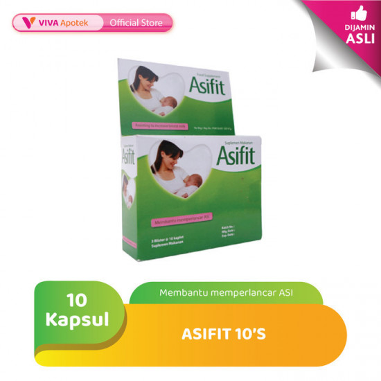 Asifit untuk Membantu Memperlancar ASI Kapsul 10'S