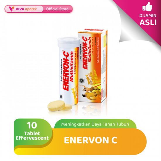 Enervon C Tube untuk Meningkatkan Daya Tahan Tubuh (10 Tablet Effervescent)