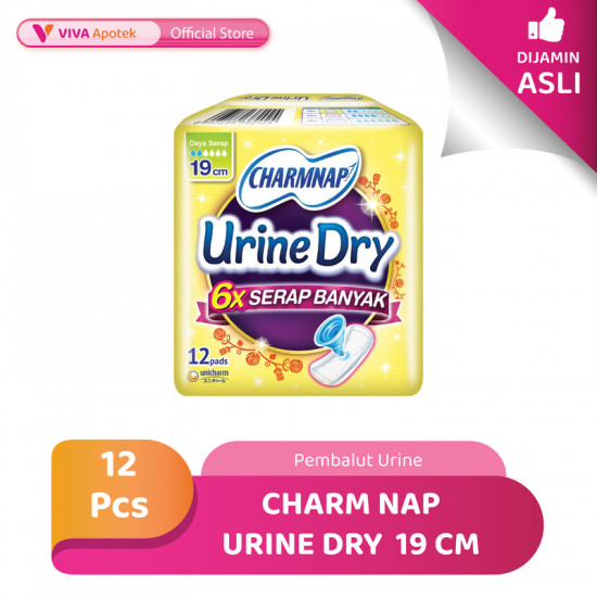 Charm Nap Urine Dry Pembalut Urine 19 cm (12 Pcs)