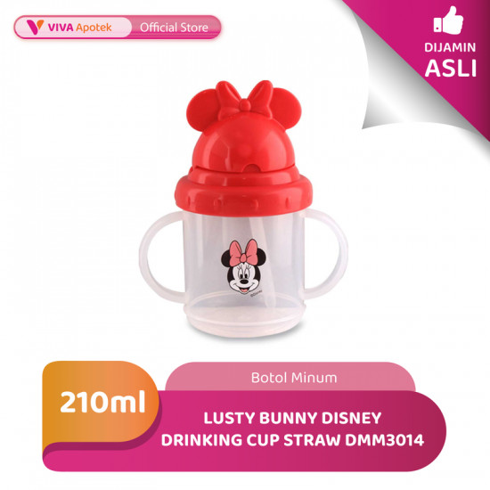 Lusty Bunny Disney Drinking Cup Straw DMM3014 210 Ml