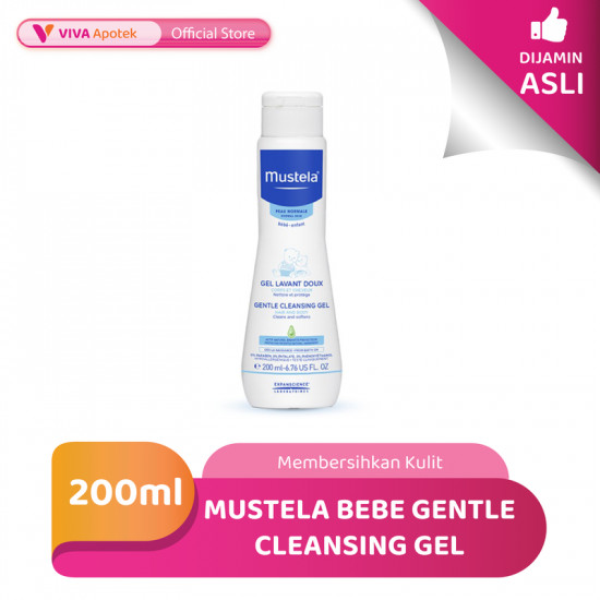 Mustela Bebe Gentle Cleansing Gel Membersihkan Kulit & Rambut (200 ml)