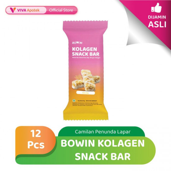 Bowin Kolagen Snack Bar Camilan Penunda Lapar (12 Pcs)